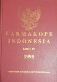 Farmakope Indonesia, Edisi IV