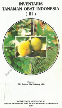 Inventaris tanaman obat Indonesia, jilid III