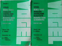 Buku Teks Analisis Anorganik Kualitatif Makro Dan Semimikro Bagian 1 edisi 5