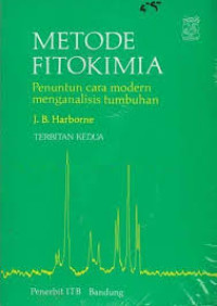 Metode fitokimia: penuntun cara modern menganalisis tumbuhan